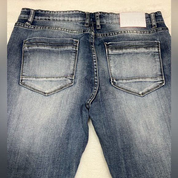 RGSTR Men’s Skinny Motto Distressed Jeans, LightWash Size 36x30 - Picture 13 of 16